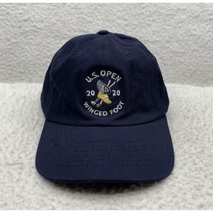 USGA U.S. Open 2020 Golf Hat Mens Strap Back OSFM Navy Blue Winged Foot New York